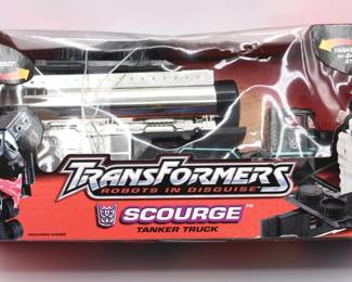 2001 Hasbro Transformers Robots in Disguise Scourge Tanker Truck