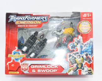 Transformers Energon Grimlock & Swoop Action Figure Set, Hasbro, 2004, New-in-Box