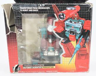 Hasbro G1 Transformers Perceptor, Autobot Scientist, 1985, Boxed