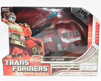 Hasbro Transformers Universe 25th Anniversary Voyager Class Inferno Action Figure, circa 2008