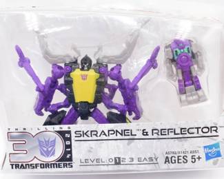 Transformers Generations Legends Class Thrilling 30 Skrapnel & Reflector Action Figure Set, 2014