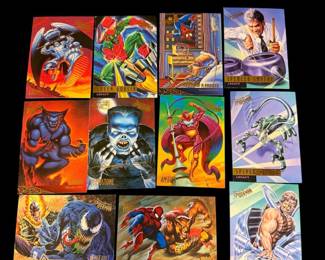 Marvel 1996 Spider-Man Premium, 1995 Fleer Utra Spider-Man Trading Cards & More