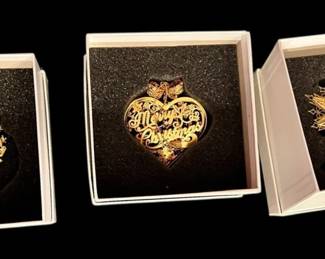 Danbury Mint 23K Gold Christmas Ornaments 