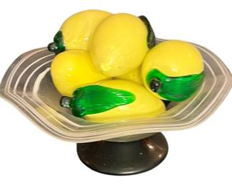 Muranostyle Handblown Glass Lemons 