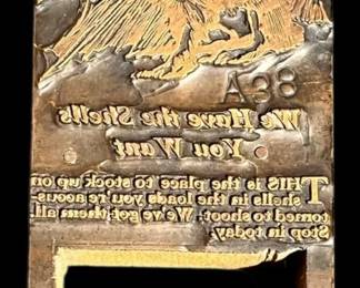 DuPont Letterpress Printing Block 