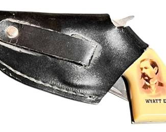 Collectible Wyatt Earp Pistol Shaped Knife 
