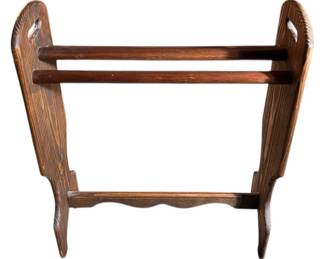Wooden Quilt Rack 