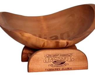 Great Alaskan Birch Wood Bowl Stand 