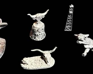 Assorted Pewter Western Collectibles 