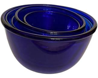 Anchor Hocking Cobalt Mixing Bowls 