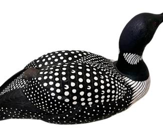 Vintage HandCarved Loon Figurine 