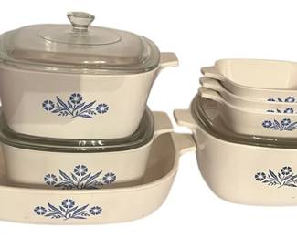 CorningWare Blue Cornflower Casserole Set 