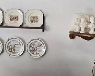 ST1052Opera plates and composer bust