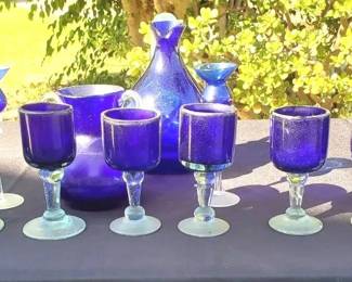 ST1109Cobalt Blue Glassware