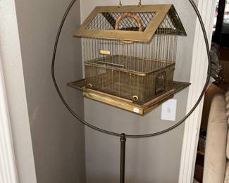 Birdcage on stand