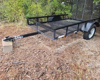 8FT TRACTOR SUPPLY SINGLE  AXLE FLATBED TRAILER~ 