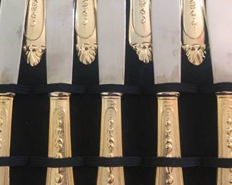 Vintage silverware set in box. Never used.