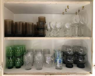 Vintage glassware