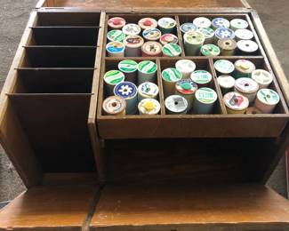 Large vintage sewing box