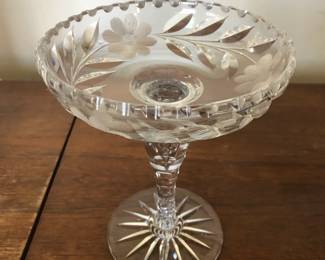 Vintage crystal candy dish