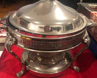 Silver plated chafing dish. Never used