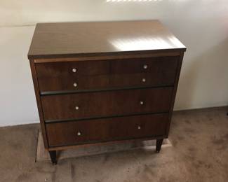 Small dresser and large dresser with mirror.