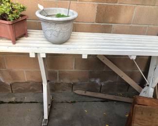 Wooden plant stand