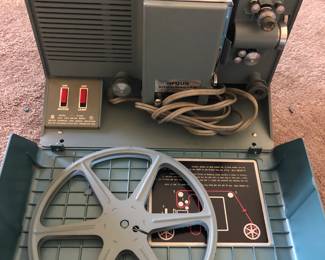 1950's film projector and movie camera