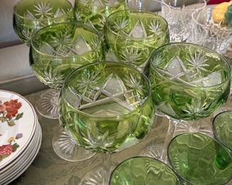 Bohemian Glass Goblets $ 60.00