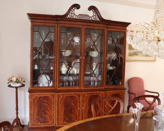 Councill Craftsmen Large 4 Door Mahogany Breakfront