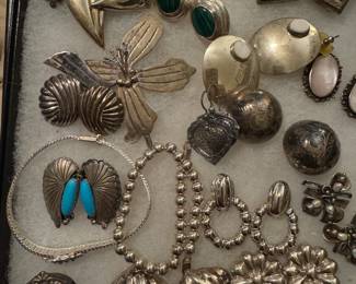 Sterling Silver Jewelry Earrings, Necklaces, Bracelets & Brooches 