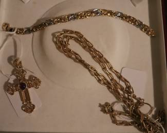 14K 18K & 21K GOLD  Jewelry Earrings, Necklaces, Bracelets & Brooches 