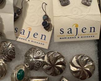 Sterling Silver Jewelry Earrings, Necklaces, Bracelets & Brooches 