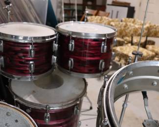Vintage Ludwig Drum Set 