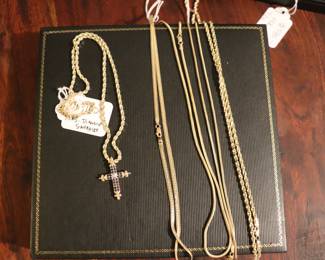 14K 18K & 21K GOLD  Jewelry Earrings, Necklaces, Bracelets & Brooches 