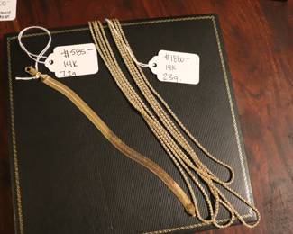 14K 18K & 21K GOLD  Jewelry Earrings, Necklaces, Bracelets & Brooches 