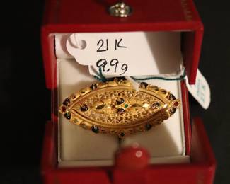 14K 18K & 21K GOLD  Jewelry Earrings, Necklaces, Bracelets & Brooches 