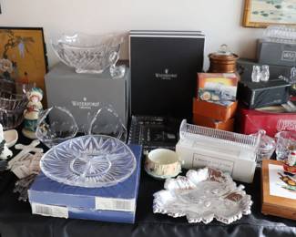 Tons of Waterford, Gorham, Bohemian, Mikasa & More Crystal