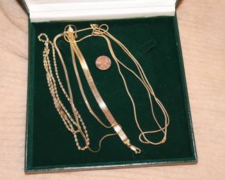 14K 18K & 21K GOLD  Jewelry Earrings, Necklaces, Bracelets & Brooches 