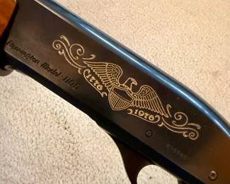 Remington 1100 Bicentennial – 12ga
Special commemorative edition celebrating America’s 200th anniversary. Known for reliability and soft recoil. Often features decorative engraving and limited production.
Keywords: Remington 1100 Bicentennial, commemorative shotgun, collectible Remington, semi-auto 12 gauge, engraved receiver, limited edition firearm