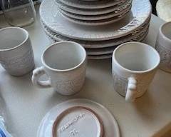Frankoma Pottery - 4 place setting w/ a few extra pieces