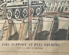 Vietnam Poster - Fire Support at Plei Djering