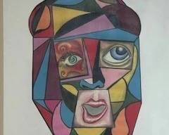 Cubism Oil on Canvas Close-Up