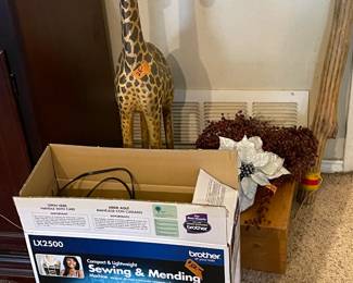 Sewing machine, some fabric, jewelry crafting supplies  - get your holiday creativity going!