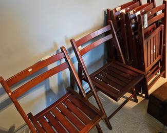 7 folding chairs from world market