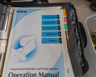 Embroidery sewing machine. 