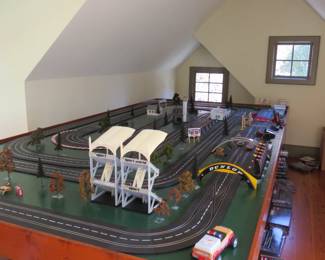 Very Large Slot Car Set. Table not included.