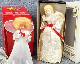 Vintage Electric Lightup Tree Top Angels