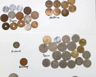 Vintage Foreign Coins