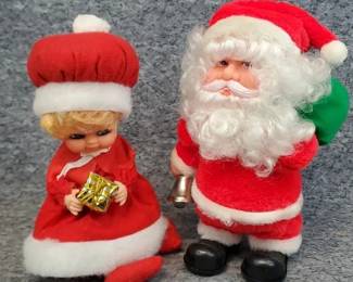Santa and Vintage Musical Mrs Claus